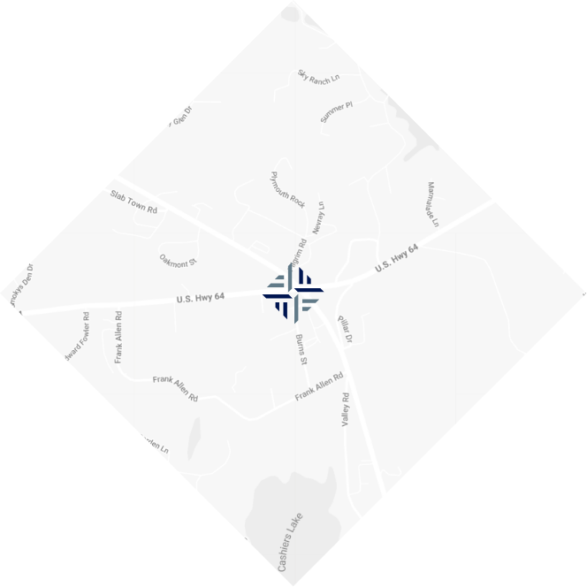 Cashiers, North Carolina Map